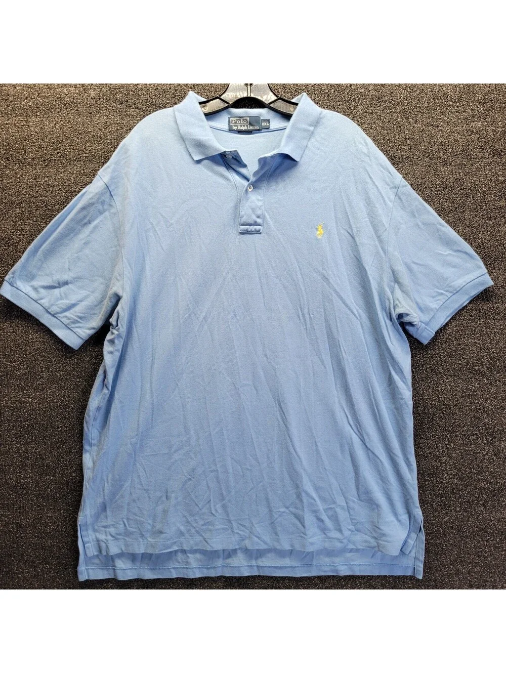 Vintage Polo Ralph Lauren Short Sleeve Polo Shirt Men's Size 2XL XXL Baby Blue